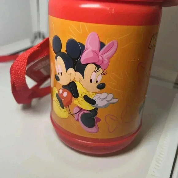 RARE Vintage 1988 Mickey Mouse NOS Character Head Thermos Pluto Mini Mouse - Picture 3 of 10